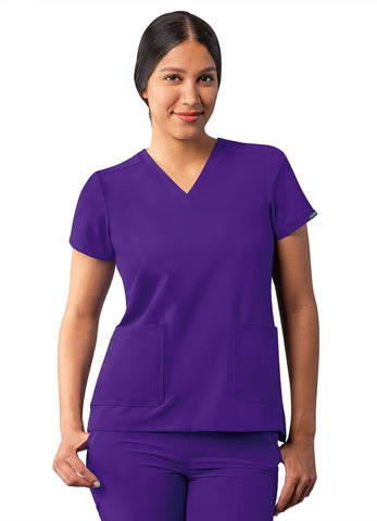 Women's Modern V- Neck Scrub Top-A6008