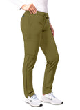 Women's Skinny Leg Cargo Drawstring Pants (Regular)- A6104