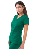 Women's Pro Sweetheart V-Neck Scrub Top- P4210