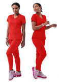 Women's Modern Athletic Jogger Scrub Set (2XL-3XL) - P9500