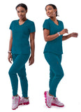 Women's Modern Athletic Jogger Scrub Set (2XL-3XL) - P9500