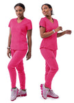 Women's Modern Athletic Jogger Scrub Set (2XL-3XL) - P9500