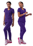 Women's Heather Pro Women's Modern Athletic Jogger Scrub Set- P9500