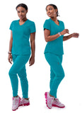 Women's Modern Athletic Jogger Scrub Set (2XL-3XL) - P9500
