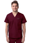 Unisex V Neck 3 Pocket top- S8304