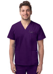 Unisex V Neck 3 Pocket top- S8304